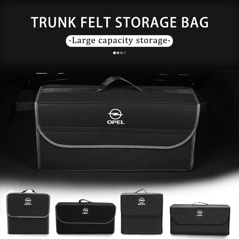 Складная мягкая войлочная сумка-органайзер для багажника автомобиля, коробка-чехол для Opel Astra H G J Insignia Corsa Zafira Meriva Mokka