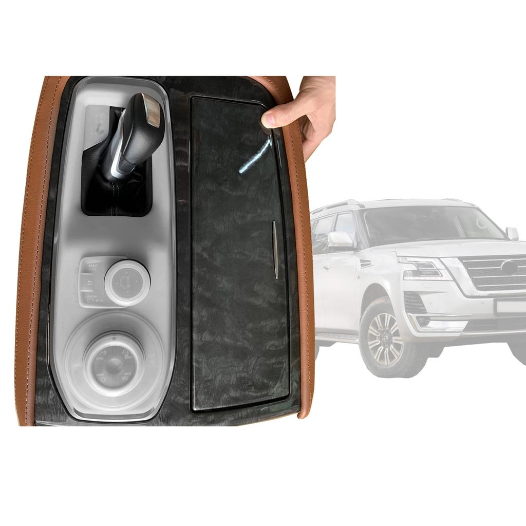 Для Patrol Y62 Аксессуары для интерьера Прозрачная крышка коробки передач Крышка панели передач Новый стиль Пылезащитный