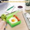 Bread Container Useful Toast Shape Reusable Salad Fruit Vegetable Lunch Case for Home