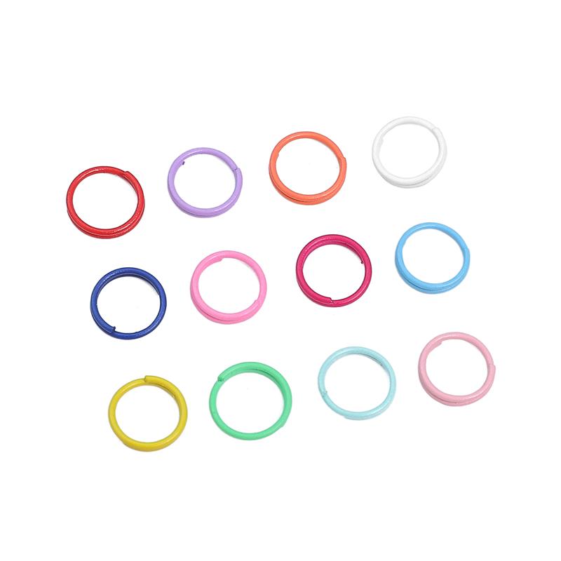 Круглые кольца для прыжков, красочные витые открытые разъёмные кольца, кольца для прыжков, соединитель для изготовления ювелирных изделий своими руками, поиск расходных материалов