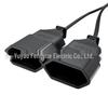 40cm EU Standard 2-Pin Male/Female Plug Cord, One-to-Two Extension, Pure Copper, Two-Core, 0.75mm²