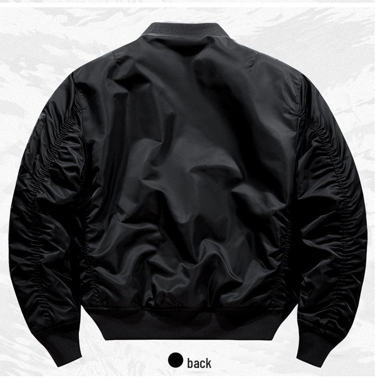 Унисекс Douyin MA-1 Pilot Jacket с хлопком, утолщенный бейсбольный воротник