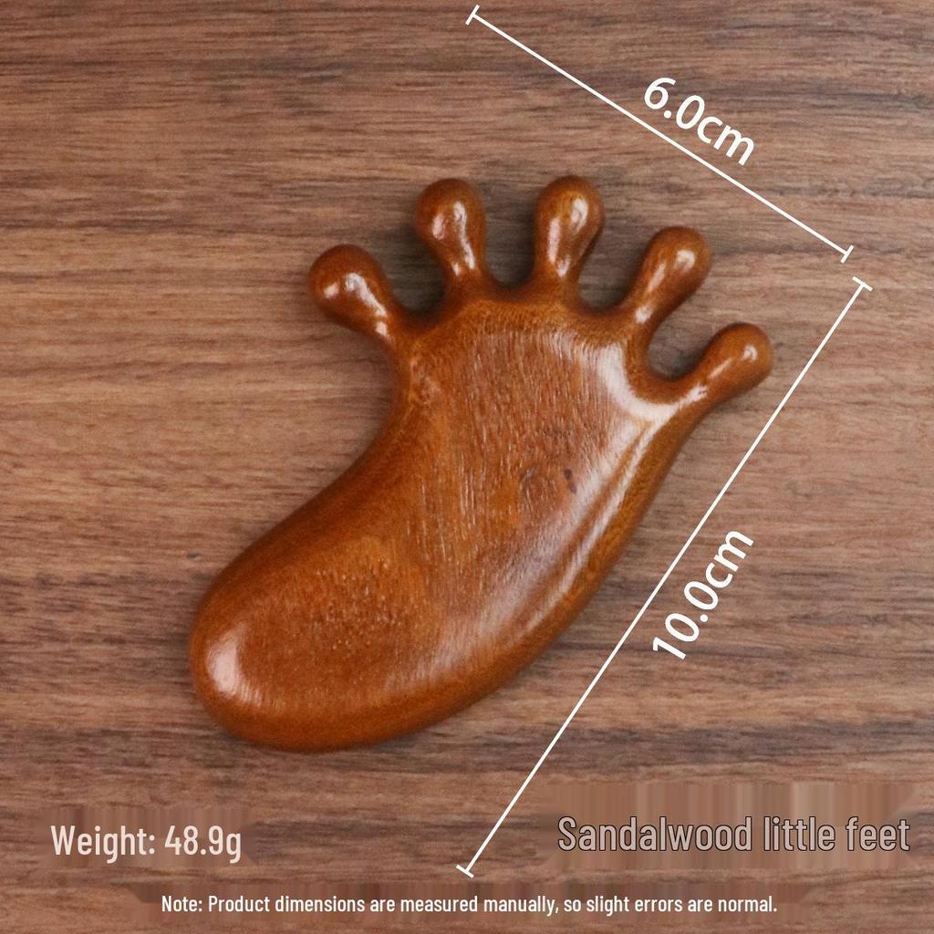 Массажная расческа из сандалового дерева: Портативный деревянный гребень для головы и меридианов сувенир