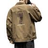 American Retro Denim Jacket Men's Spring and Autumn New Japanese Trendy Brand Loose Khaki Casual Tooling Jacket