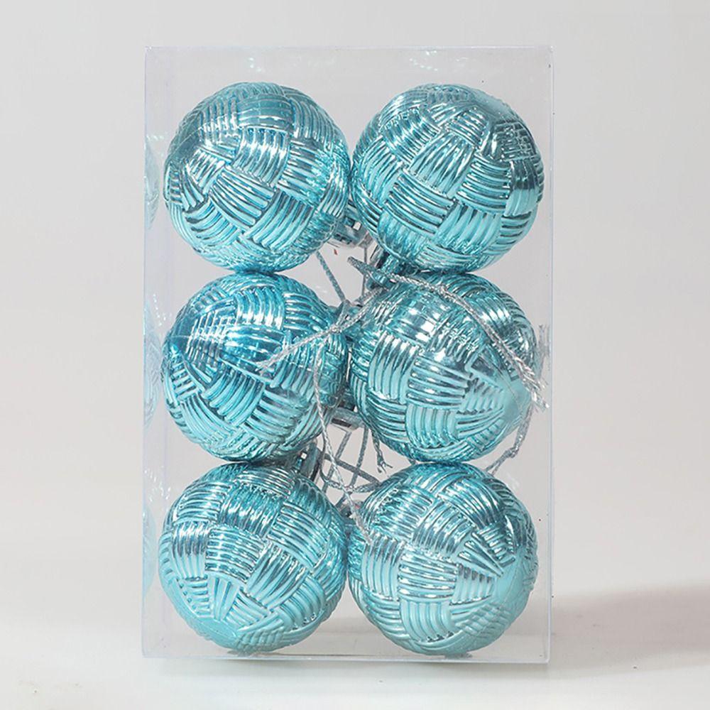 6шт вечерние украшения елочные украшения пластиковые рождественские висячие шары красочные рождественские декоративные шары