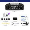 E-ACE K10 Солнечная TPMS Автомобильная система сигнализации давления в шинах Система контроля температуры шин Цифровой дисплей Автоматические системы охранной сигнализации с 4 датчиками