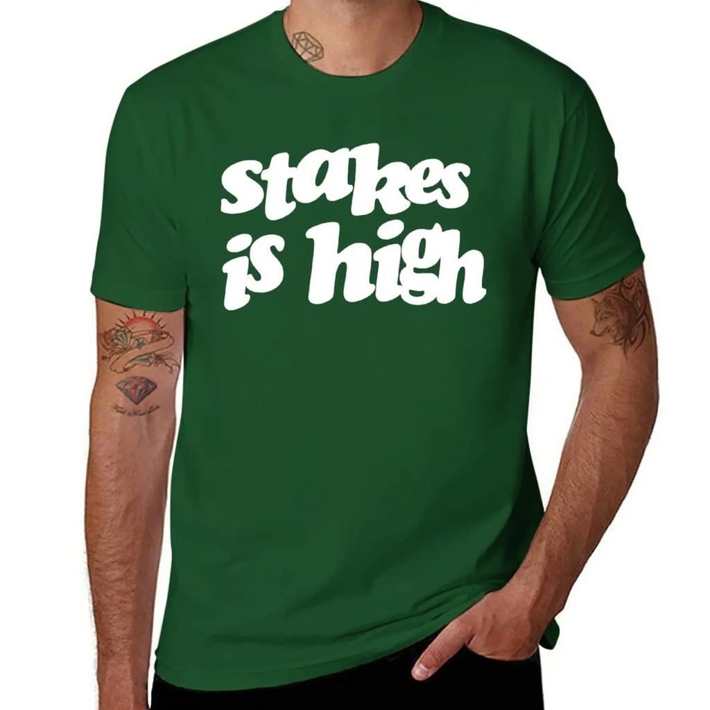 Stakes is high T-Shirt sweat new edition Aesthetic clothing anime mens graphic t-shirts big and tall