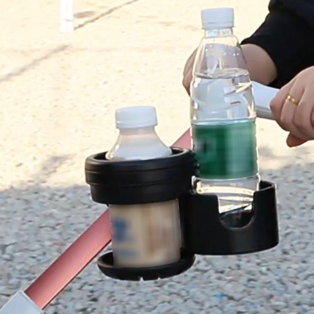 Rotating 2 in 1 Stroller Cup Holder Universal Trolley Drinks Holder  Bicycle