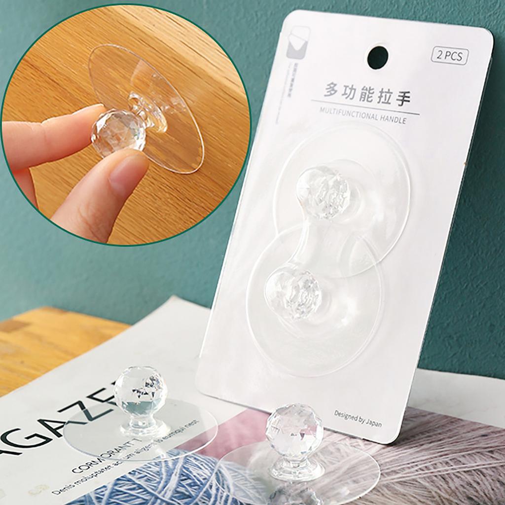 2 шт. дверная ручка шкафа без перфорации наклейка самоклеящаяся ручка для ящика шкафа стеклянная оконная ручка