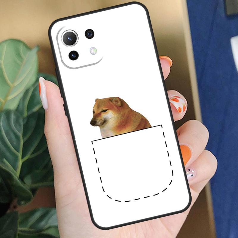 Чехол Cheems Doge для Xiaomi 15T 14T 13T Pro 14 15 Ultra 17 Pro Max POCO X7 F8 Pro X5 X6 F5 F6 F7 Чехол