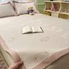 Summer Ice Silk Mat Three-Piece Summer Ice Doudou Cool Sheet Mat Student Dormitory Single Air Conditioning Soft Mat