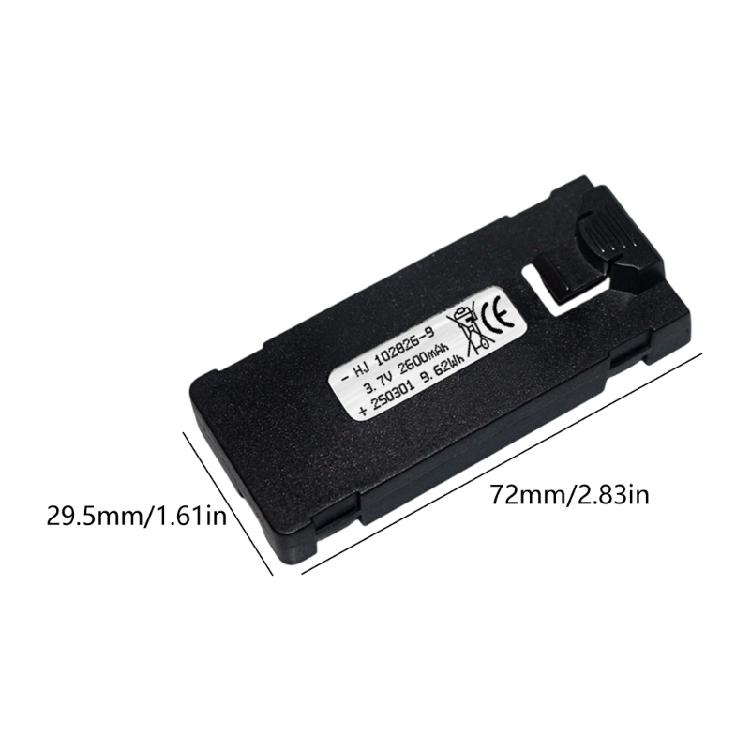 2600mAh 3.7V Replacement Intelligent Flight Battery Long Flight Time Battery for E88/E99/E525 Drones Accessories