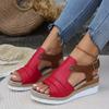 Grass Woven High Heeled Sandals for Women In Summer 2024, New Buckle Bottom Fish Mouth Roman Shoes, Beach Sandals