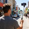 Clip On Fan 4 Speeds Silent Portable Air Cooler Small Clip Fan With Light And Lanyard For Home Bedroom Stroller Cart Camping