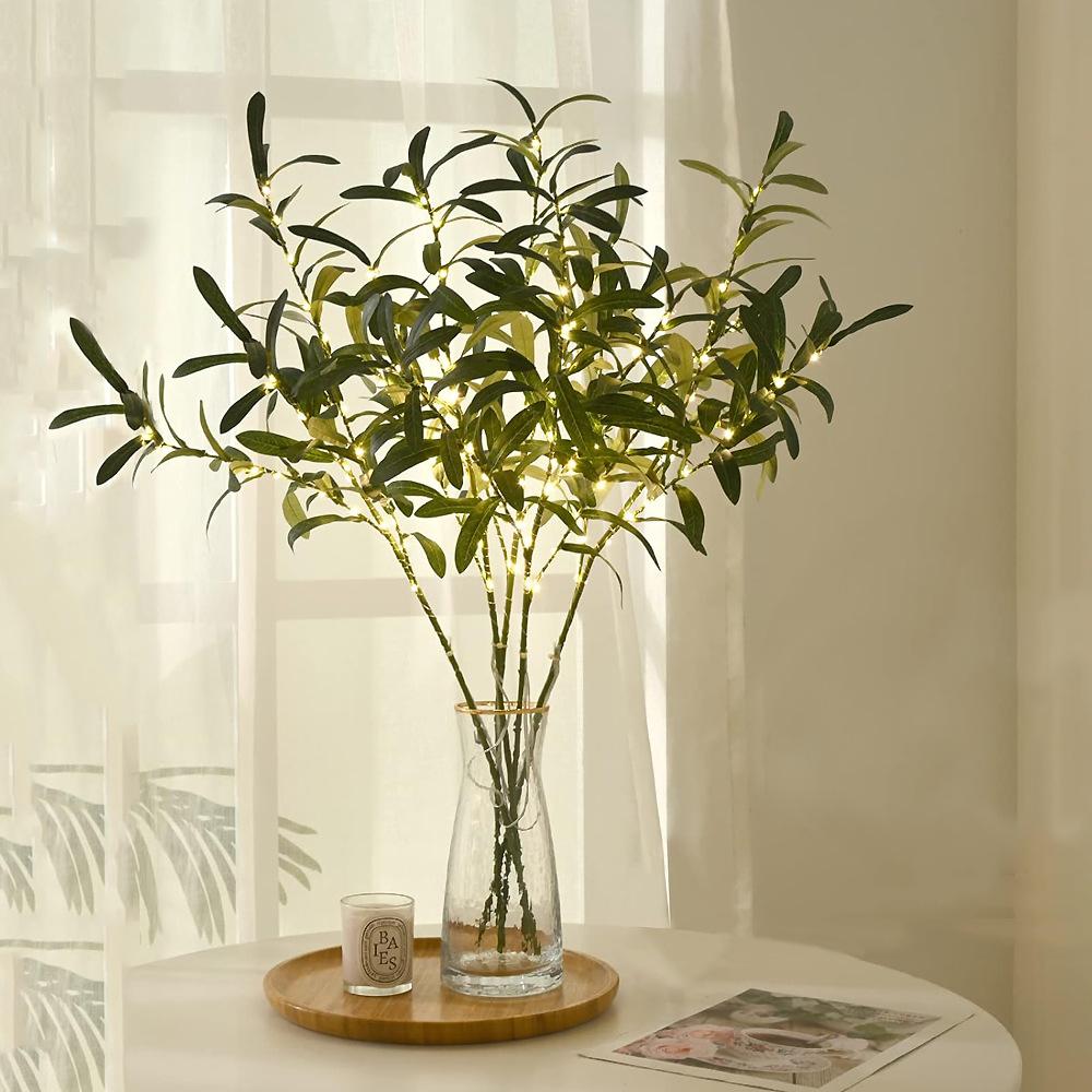1 шт. Светодиодная лампа Olive Branch, современный домашний декор, для праздника, свадьбы, дня рождения, вечеринки