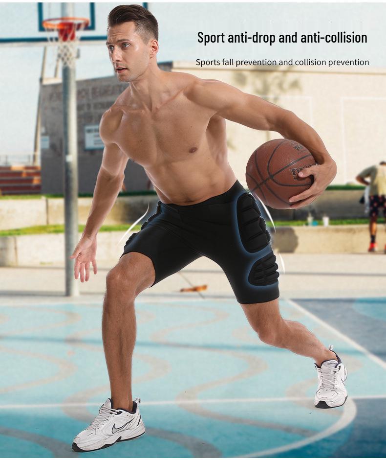 Thickened Sponge Anti-Collision Sports Shorts for Ski, Football, Rugby, and Goalkeepers