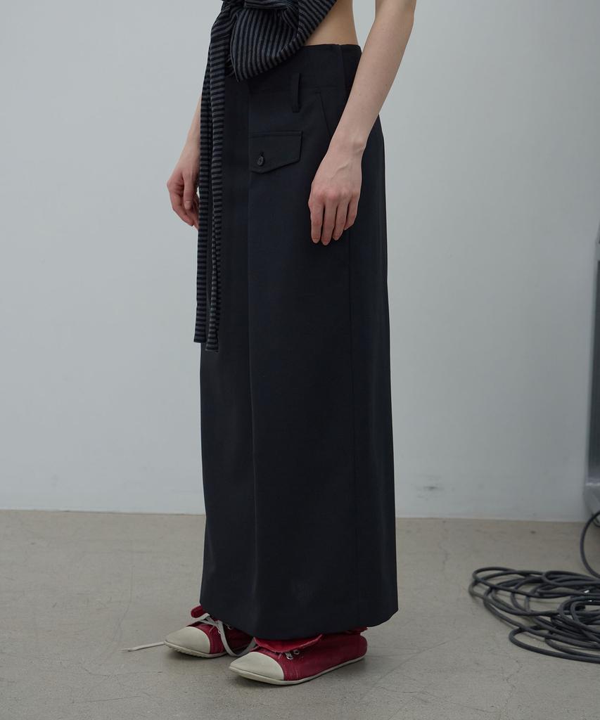 LCDC™ Overlap Long Skirt (Black)