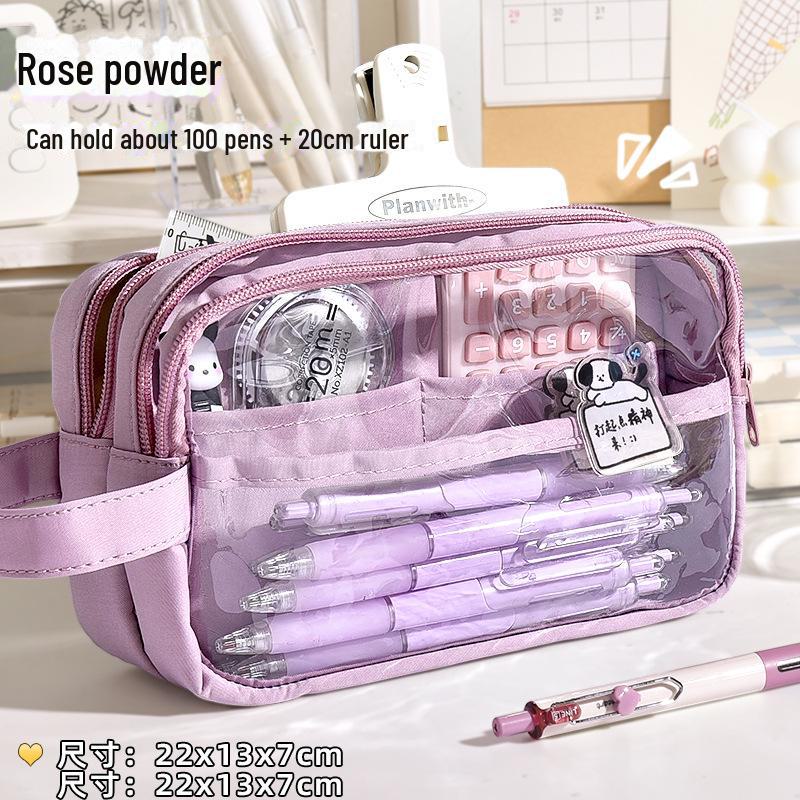 Пятислойный пенал большой вместимости Capibara для девочек - Junior High Edition