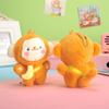 Cute Creative Backpack Pendant Cartoon Gift Little Monkey Keychain Plush Banana Monkey Doll Car Keychain Female