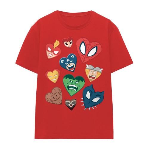 Marvel Womens/Ladies Characters Valentine`s Day T-Shirt
