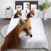 3D Fox Pattern Home Bedding Set Bedroom Quilt Cover Pillow Case Extra Large Full Size Bedding Set Home Decoration Gift