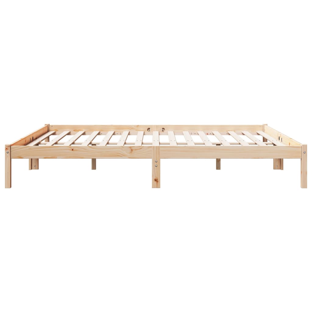 Vidaxl Dłuższe Łóżko Bez Materaca, 180X220 Cm, Lite Drewno Sosnowe