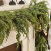 Simulated Green Plants, Christmas Vines, Green White, 1.8-meter Christmas Scene Decoration, Hanging Accessories, Door Decorations, Wreaths, And Vines
