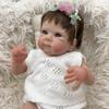 Lifelike 48 Cm Reborn Baby Doll Bettie Soft Cloth Body Alive Baby Doll Toys for Kids 3+ Years Old Hand Rooted Hair Newborn Doll Child Bedtime Play Toy