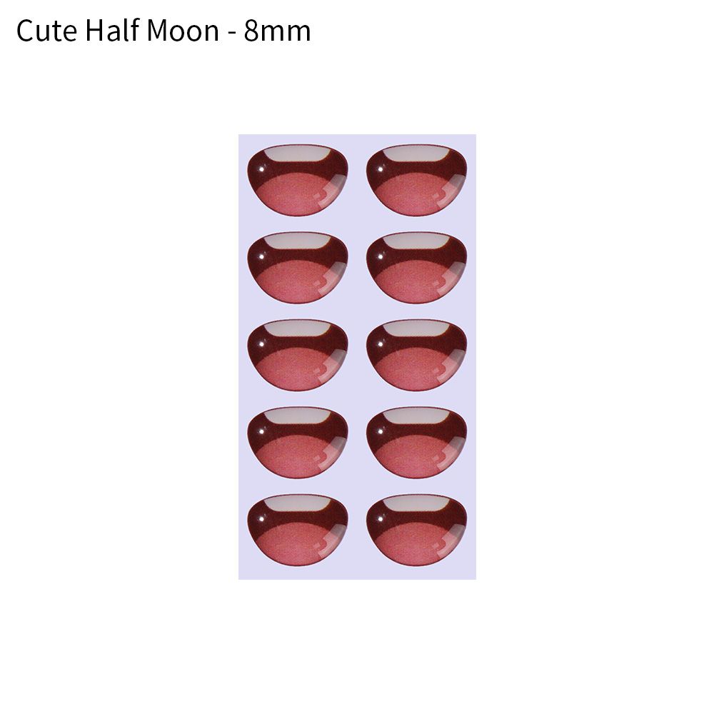 Glass crystal cute Anime Figurine Doll Cartoon Mouth Stickers MouthChips Paper Face Organ Paster