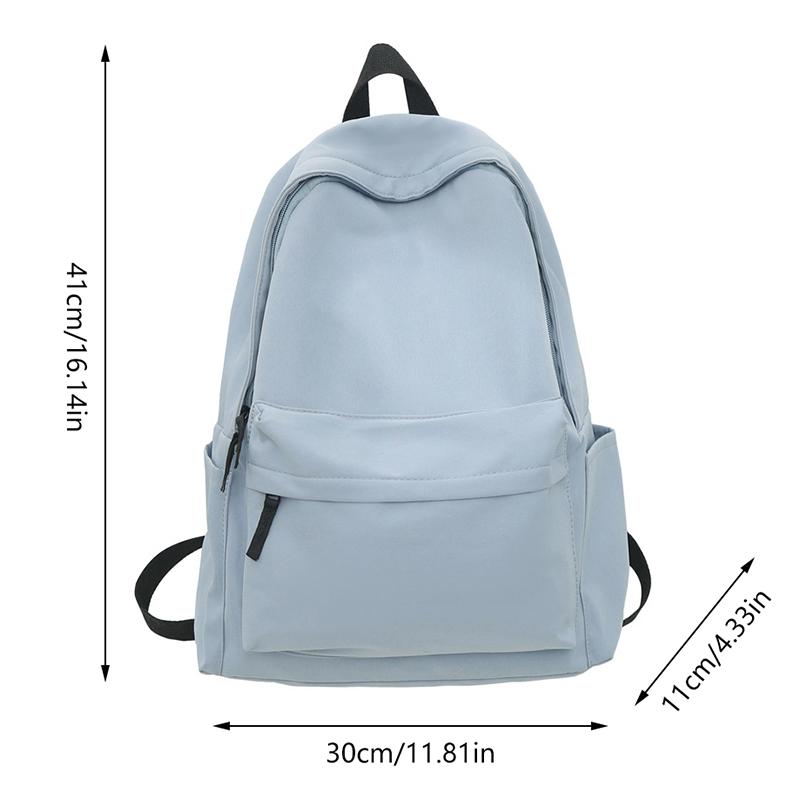White Black Red Blue Backpack Large Capacity Nylon Backpack Student Backpack