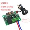 W1209 DC 12V Heat Cool Temp Thermostat Temperature Control Switch Mini Thermostat with LED Display