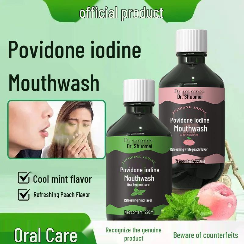 Shuomei Doctor Povidone-iodine Mint Oral Care Mouthwash