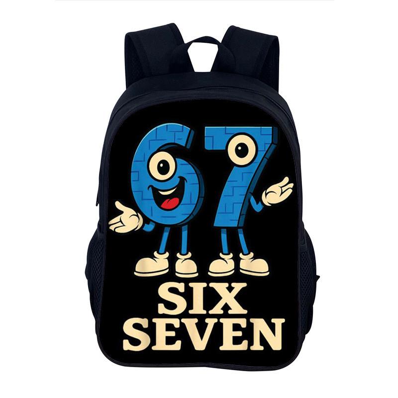 Unisex School Backpack With Printed Characters And Pu Interior For Educational And Daily Use