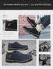 Men's Large Size Leather Loafers: Spring Low-Top Breathable Casual Shoes In British Fashion Style