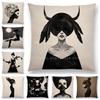 New Black White Style Wonder GirlSofa Pillow Case Elegant Lady Miracle Beauty Portrait Noble Mind Gorgeous Ideas Cushion Cover