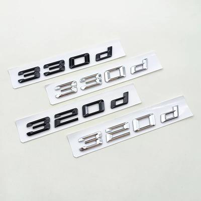 3D ABS Хромированный Черный Логотип 320d 330d Шильдик Буквы Наклейка Наклейка На Задний Багажник Автомобиля для BMW E46 E92 E90 E91 F30 GT F34 F31 Аксессуары of2