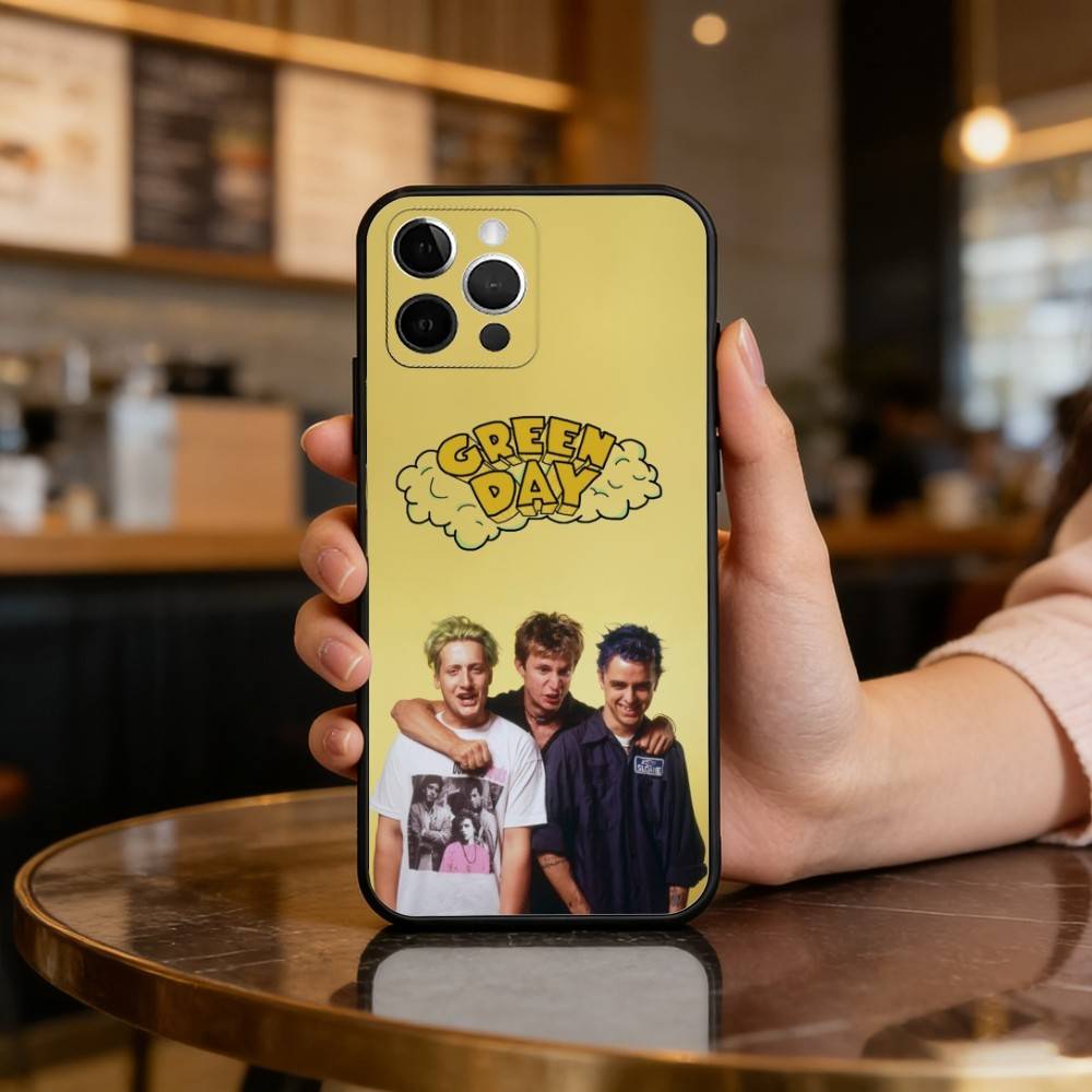 G-Green D-Day Band Soft Silicone Black Cover,Phone Case For iPhone 17,16,15,14,13,12,11 Plus,Pro Max,XS