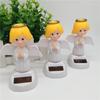 Solar Powered Car Decor Shaking Head Dolls Dancing Flip Dolls Solar Swinging Angel Bobble Head Doll