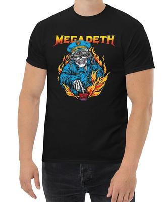 Мужская футболка Мегадес Хэви-метал Рок-группа S-5XL