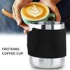 Black Frothing Milk Jug Stainless Steel Latte Pitcher Frothing Cup Milk Frothing Pitcher  Latte Art