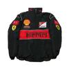 (XL, Черный корпус) Новый летний тонкий гоночный костюм F1 спортивная куртка гоночный костюм в стиле колледжа ретро