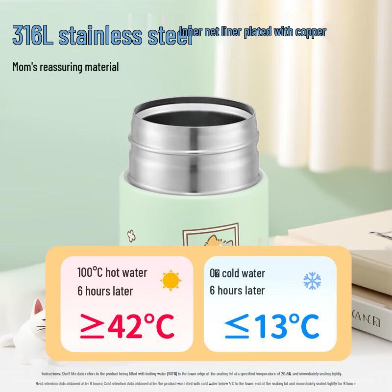 Thermos Милая серия питомцев Детский термостакан с трубочкой