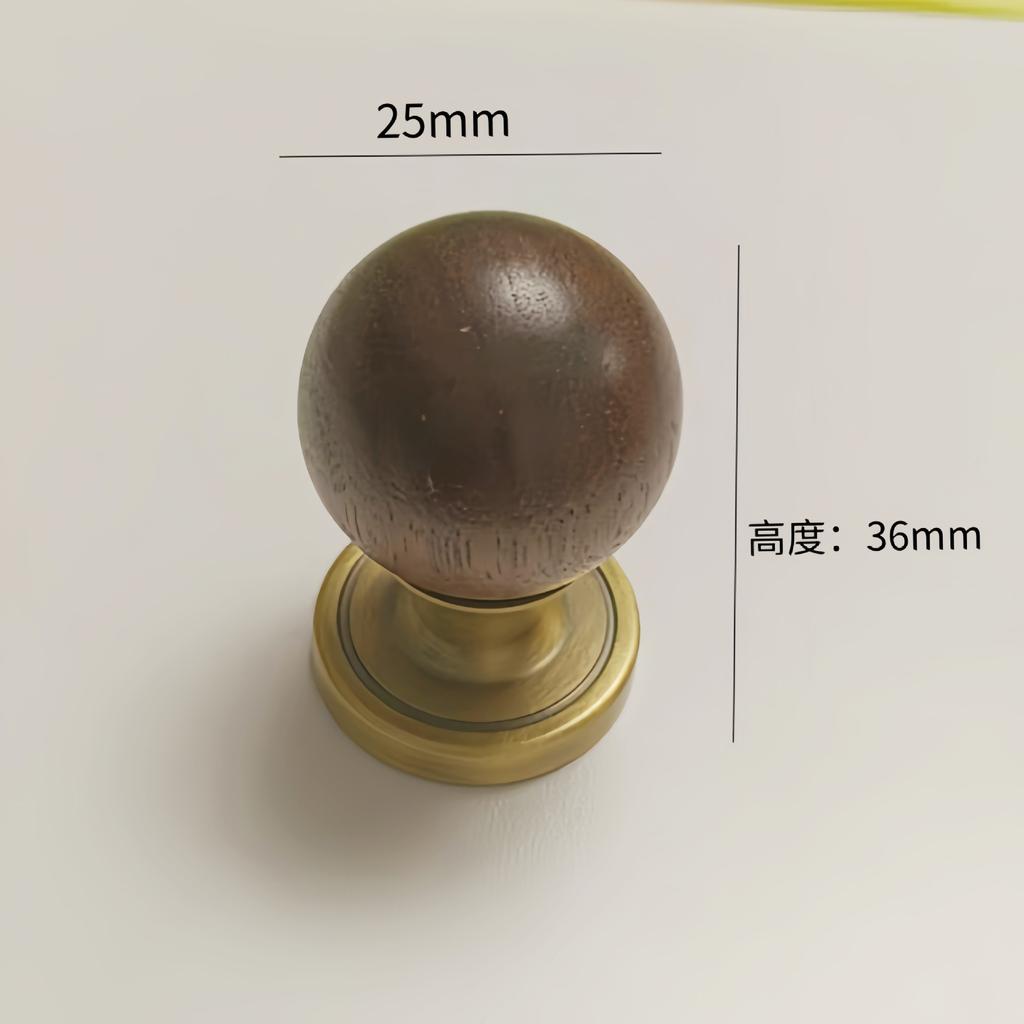 Французская роскошь, Ручка для дверцы шкафа, Дверца гардероба, Ящик, Античный стиль, Дерево грецкого ореха, Круглый шар, Новый китайский стиль, Подвесная маленькая ручка