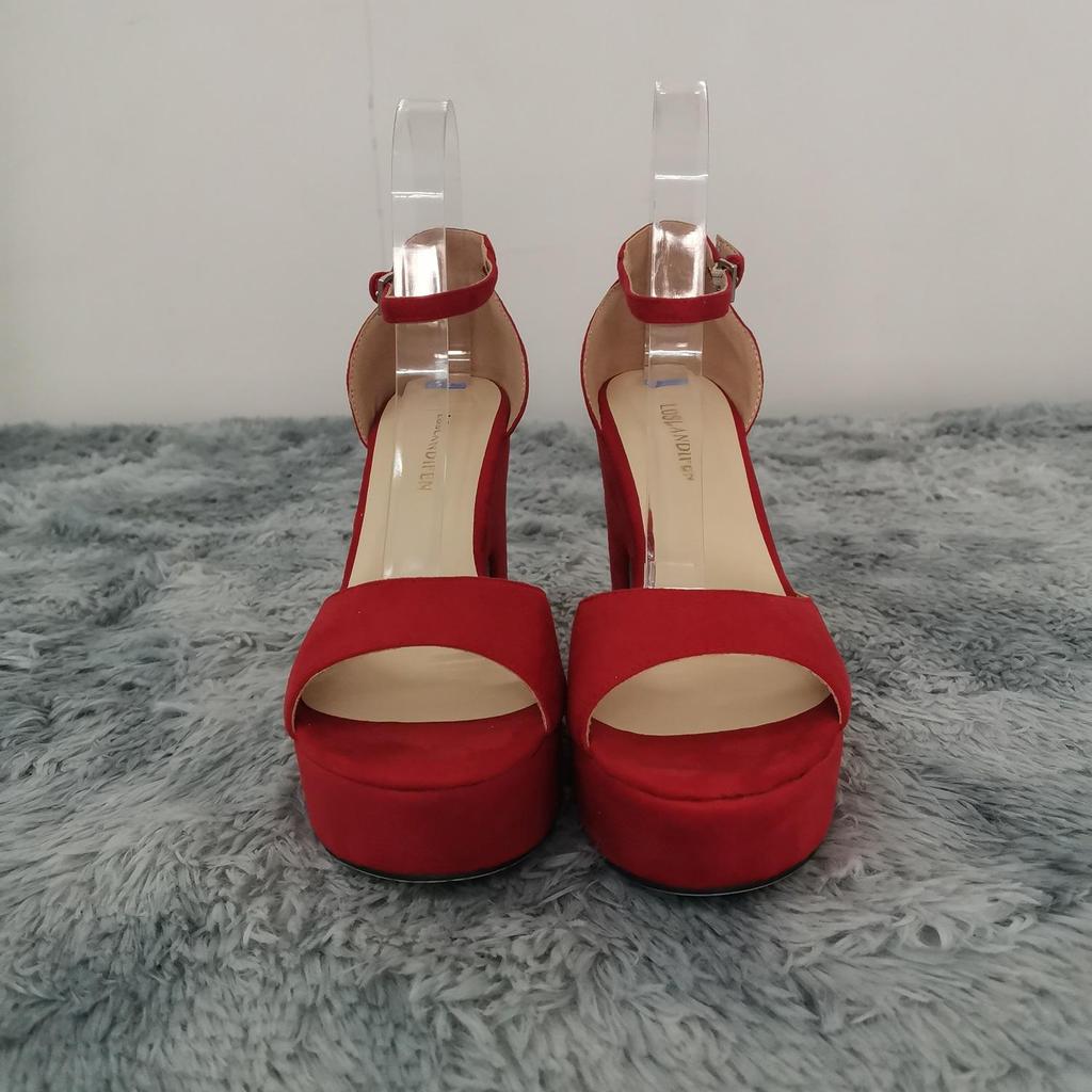 Летние сандалии с ремешком на щиколотке, женские туфли-лодочки 12 см, пикантные женские туфли на высоком квадратном каблуке с открытым носком, свадебные туфли на платформе из флока