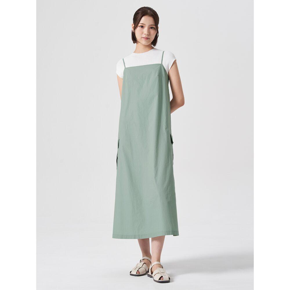 8SECONDS Sleeveless Long Dress Khaki (324771Ly5H)