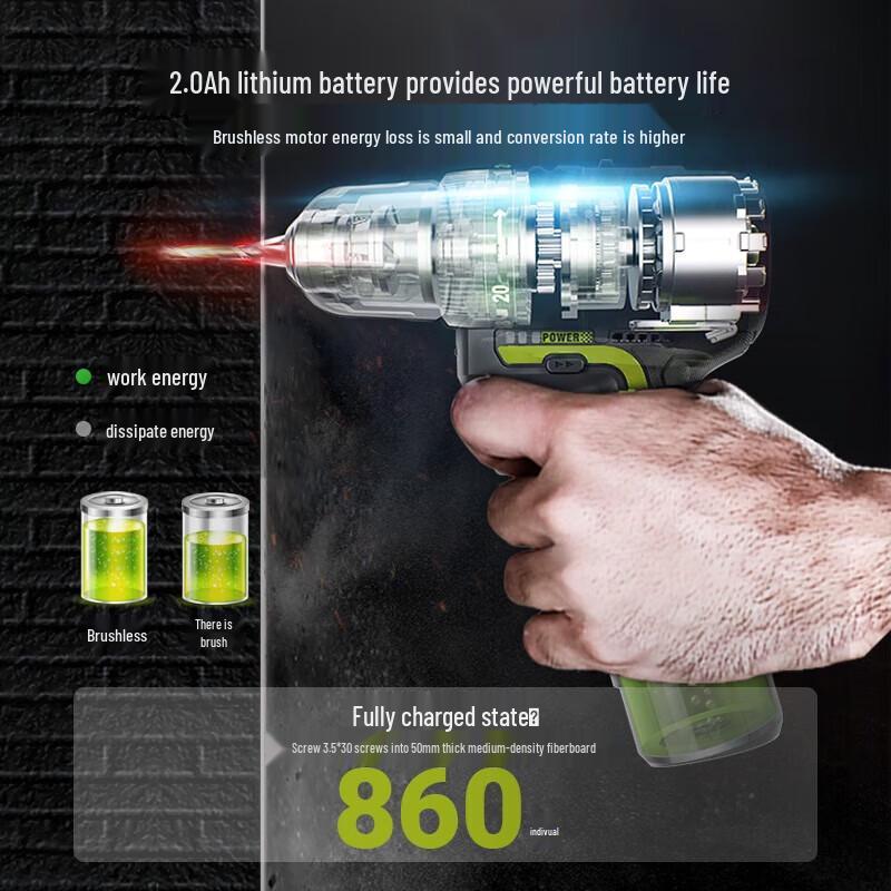 Worx 12V Brushless Cordless Impact Drill/Driver Kit WU131X.5 CN plug (adapter included)