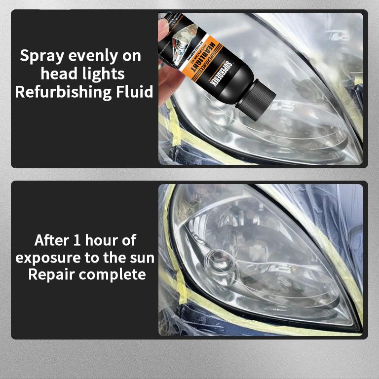 Полироль для фар Набор для восстановления фар Жидкий испаритель Полимерная жидкость Защита от царапин Чистка царапин Техническое обслуживание
