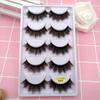 5 Pairs Fluffy-Lashes 3d Mink Lashes Long Thick Natural False Eyelashes Makeup Mink Eyelashes Dramatic Fake Lashes
