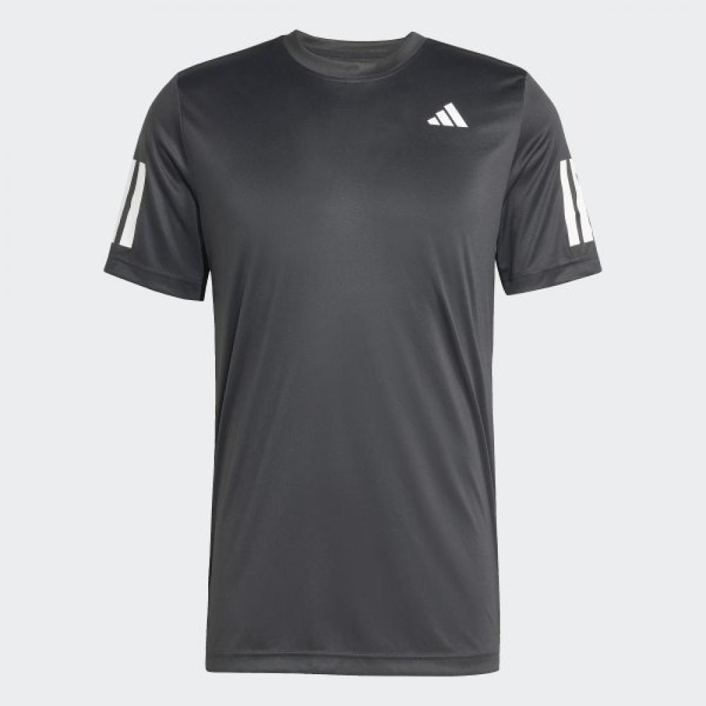 Adidas Футболка унисекс Club Tennis 3 Stripe Tee Climacool Functional Tee Black