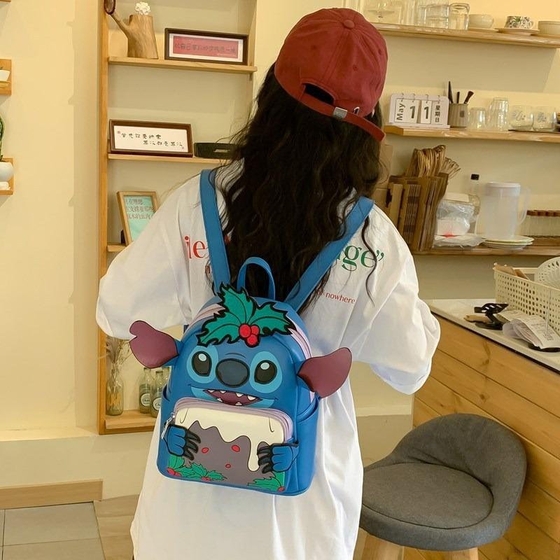 Cartoon White Bow Kitten Cartoon Backpack New Girl Heart Sweet Girl Cute Portable Backpack